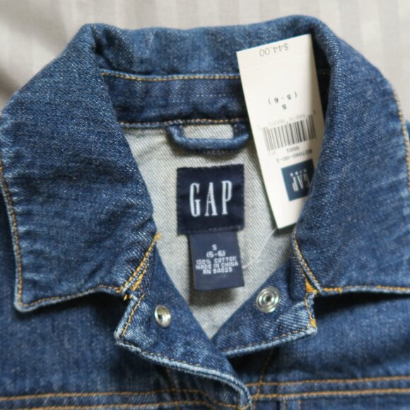 GapKids Girls Denim Jacket/Capri Butterflies & Flowers Outfit Sz 5/6 & 6 NWT - Picture 9 of 16